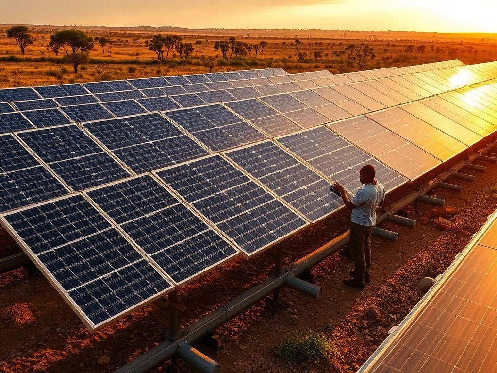 Solar farms powering rural Kenya